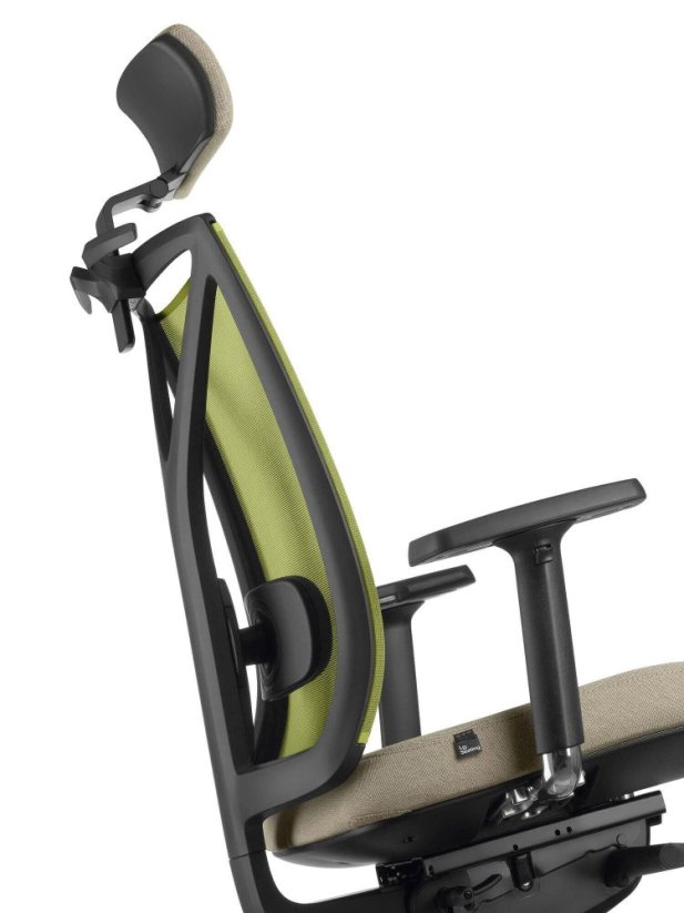 Ergonomická židle Leaf 503-SYS (mechanika s bočním nastavením, 5x blokace)