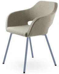 Křesílko POLO+ PO-N15 (4 nohá podnož holubí modrá RAL 5014)