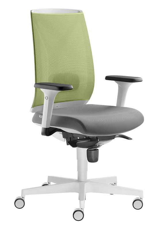 Ergonomická židle Leaf 504-SY (mechanika se spodním nastavením tuhosti, 5x blokace)