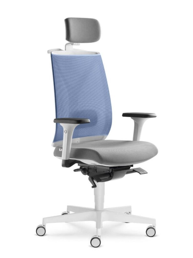 Ergonomická židle Leaf 504-SYS (mechanika s bočním nastavením, 5x blokace)