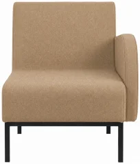 PIAVE 100 BR LEFT METAL - lounge křeslo s levou područkou