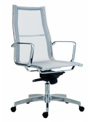 Designové kancelářské křeslo 8800 KASE Mesh High Back White od Antares – vysoký opěrák, bílá síťovina,předoboční pohled Designové kancelářské křeslo 8800 KASE Mesh High Back White od Antares – vysoký opěrák, bílá síťovina,předoboční pohled