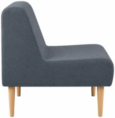 PIAVE 100 WOOD - lounge křeslo bez područí na dřevěných nohách