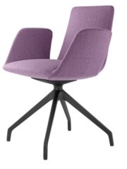 Křesílko HARMONY MODERN 870,F90-BL (4 ramenný nylonový černý kříž, kluzáky)