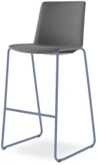 Barová židle SKY FRESH 065-Q-N15 (4-nohá kostra odstín holubí modrá RAL 5014, celočalouněný korpus)
