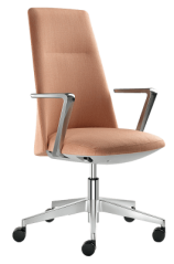 Designové křeslo Melody Design 785-FR,F40-N6 (hliníkový leštěný kříž)