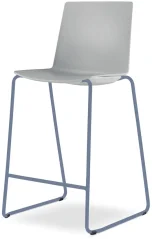 Barová židle SKY FRESH 060-Q-N15 (4-nohá kostra odstín holubí modrá RAL 5014, celoplastový korpus)