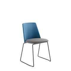 Konferenční židle Melody Chair 361-Q-N1 (drátěná ocelová podnož, černý nástřik)