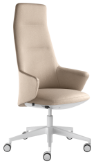 Designové křeslo MELODY DESIGN 796-FR,F40-N0 (hliníkový bíle lakovaný kříž)