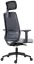 Ergonomická židle 1390 SYN K Tullio se síťovinou i podhlavníkem, šedý sedák, područky - zadoboční pohled