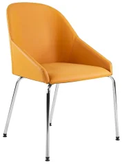 Křesílko Armonica Visitor - elegantní jídelní nebo konferenční křeslo, předoboční pohled