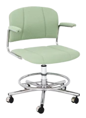 Zdravotnická židle Kovonax PENTEX PLUS – komfortní ordinační židle s kruhovou oporou nohou