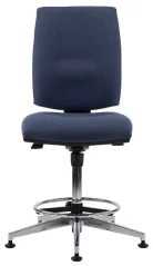 Antistatická židle 1381 SYN ALU antistatic ESD (vysoký píst + kruh pod nohy)