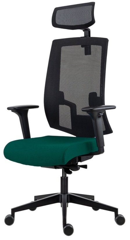 Kancelářská židle LAPEL 2900 SYN-B PDH ALU černá