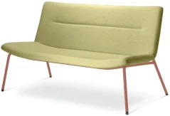 Dvojmístné křeslo Oslo Lounge OL-K2-N13 (podnož cihlově červená PANTONE 17-1532 TCX)