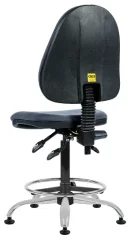 Antistatická židle PANTHER ASYN C (ESD) Standard EXT (vysoký píst + kruh pod nohy)