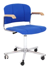 Zdravotnická židle Kovonax PENTEX III – elegantní židle s bukovými područkami