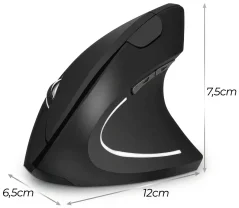 Rozměry vertikální ergonomické myši 