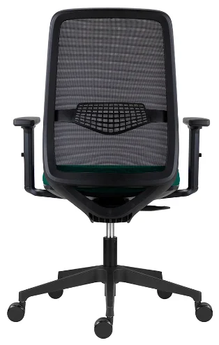 Ergonomická židle 1390 SYN K Tullio se síťovinou, černý sedák, područky - boční pohled
