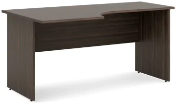 Rohové kancelářské stoly LENZA EXPRES - Desény Lenza - ořech Milano (MN)