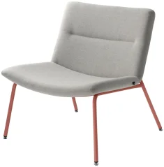 Křeslo Oslo Lounge  OL-K1-N13 (podnož cihlově červená PANTONE 17-1532)