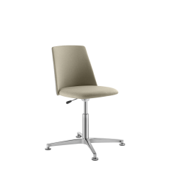 Otočná židle Melody Chair 3361,F60-N6 (4-ramenný ALU leštěný kříž, kluzáky)