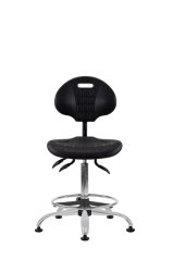 Antistatická židle 1291 PU ASYN C antistatic ESD - (vysoký píst 1253, kruh pod nohy 1906)