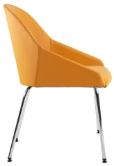 Křesílko Armonica Visitor - elegantní jídelní nebo konferenční křeslo, boční pohled