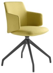 Křesílko MELODY MEETING 360,F90-BL (4-ramenný nylonový černý kříž, kluzáky)