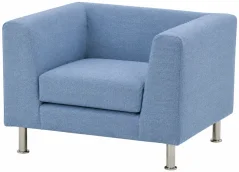 Lounge křeslo Notre Dame 100 v elegantním modrém potahu