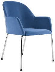 designové křesílko Piumo Visitor - modrý potah