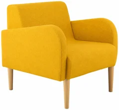 PIAVE BR 100 WOOD - lounge křeslo s područkami na dřevěných nohách