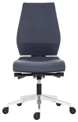 Ergonomická antistatická židle 1870 SYN Motin ALU (ESD) Standard, šedý potah - přední pohled