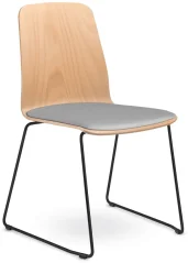 Konferenční židle Sunrise 151-Q-N1 (kostra černý nástřik, překližka buk + čalouněný sedák)