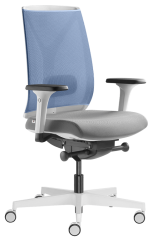 Ergonomická židle Leaf 504-SYB (mechanika s bočním rychlonastavením, 4x blokace)