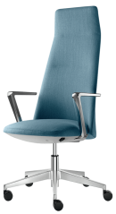Designové křeslo MELODY DESIGN 795-FR,F40-N6 (hliníkový leštěný kříž)