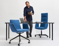 Křesílko HARMONY MODERN 870-Q-N1 (drátěná ocelová podnož, černý nástřik)