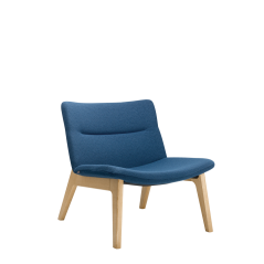 Křeslo OSLO LOUNGE OL-K1-D (podnož masívní jasan mořený na dub)