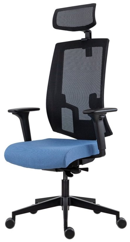 Kancelářská židle LAPEL 2900 SYN-B PDH ALU černá