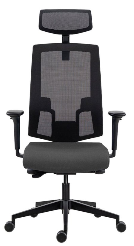 Kancelářská židle LAPEL 2900 SYN-B PDH ALU černá