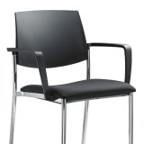 01712-BR-N1-CER: BR-N1-černé nylonové područky a černý kryt sedáku