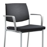 01712-BR-N2-SED-KR: BR-N2-šedé nylonové područky a šedý kryt sedáku