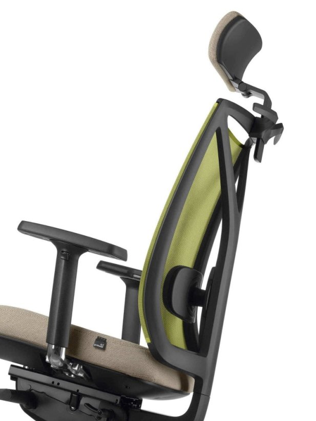 Ergonomická židle Leaf 503-SYS (mechanika s bočním nastavením, 5x blokace)