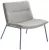 Křeslo Oslo Lounge OL-K1-N15 (podnož holubí modrá  RAL 5014)