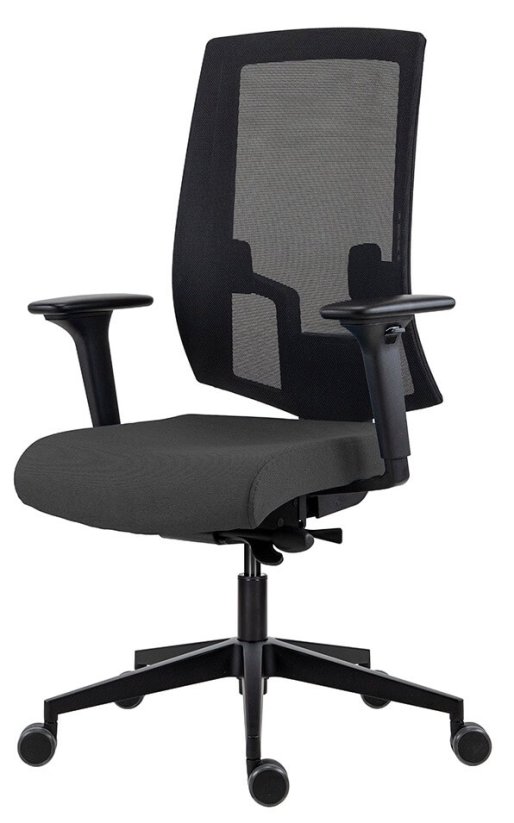 Kancelářská židle LAPEL 2900 SYN-B ALU černá