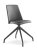 Otočná židle MELODY CHAIR 361,F90-BL (4-ramenný nylonový černý kříž, kluzáky)