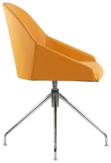 Otočné konferenční křesílko Armonica Style bez koleček. Boční pohled.