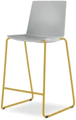 Barová židle SKY FRESH 060-Q-N16 (4-nohá kostra odstín medově žlutá RAL 1005, celoplastový korpus)
