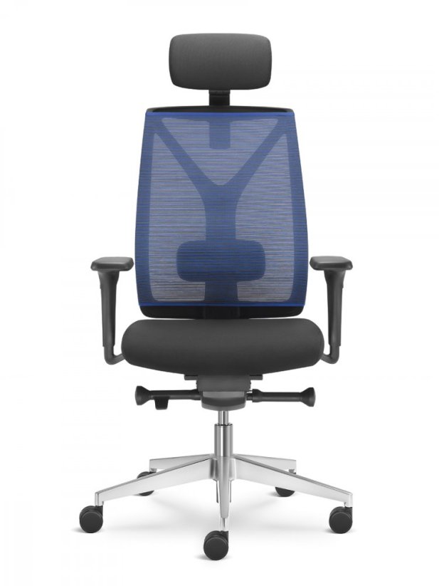Ergonomická židle Leaf 503-SYQ (mechanika s bočním rychlonastavením, 5x blokace)