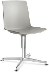 Konferenční židle SKY FRESH 050,F60-N6 (4-ramenný ALU kříž leštěný, celoplastový korpus, kluzáky)